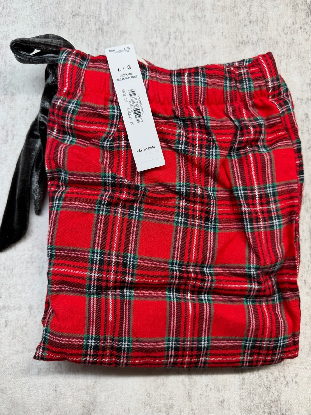 Victoria's Secret Red Plaid Flannel Pajama Pants Size L